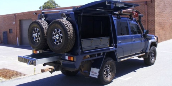 Blue Toyota Landcruiser 3